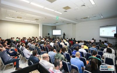 Auditório do DroneShow 2018, realizado em maio passado na capital paulista